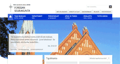 Desktop Screenshot of forssanseurakunta.fi