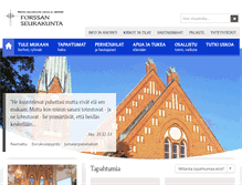 Tablet Screenshot of forssanseurakunta.fi